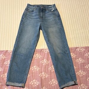 American Eagle Outfitters Women's Blue Straight Leg Jeans